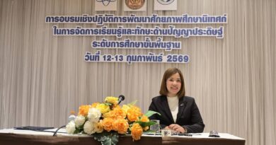 ร่วมการอบรมเชิงปฏิบัติการพัฒนาศักยภาพศึกษานิเทศก์ในการจัดการเรียนรู้และทักษะด้านปัญญาประดิษฐ์ ระดับการศึกษาขั้นพื้นฐาน