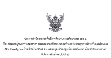 ประกาศผู้ชนะการเสนอราคา