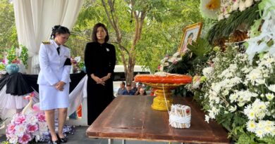 งานฌาปนกิจศพคุณแม่บัวผัน กาถาวร มารดาของคุณครูอรุณี ตาน้อย ครูโรงเรียนอนุบาลจรูญลองรัตนา